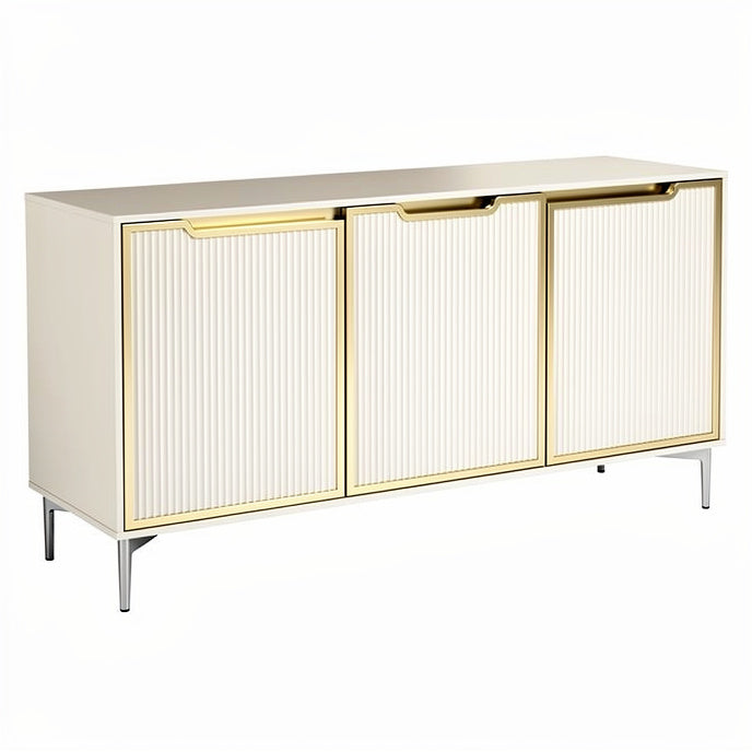 **Elegant Modern Sideboard with Gold Accents**